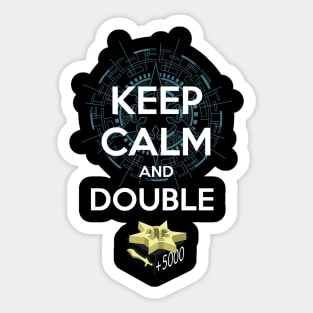 Keep Calm and Double Crit Sticker